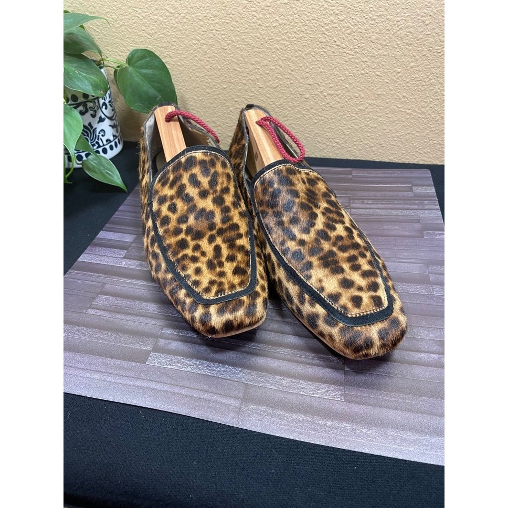 Boden Loafers Flats Leopard Print Shoes 42